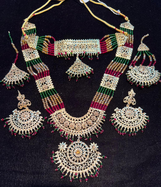 24K Gold-Plated Kundan Choker Set – Timeless Elegance for Women