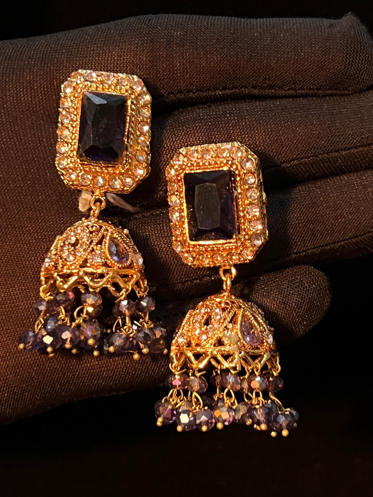 Radiant Unique Design Gold Plated Kundan Earrings for Girls/Women
