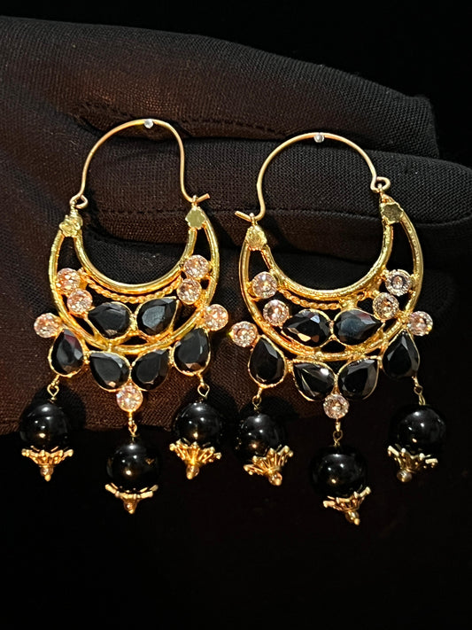 Charming Unique Design Gold Plated Crystal Drop Earrings for Girls/Women